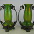 KRALIK ‘PAMPAS’ Vases in Metal Stands